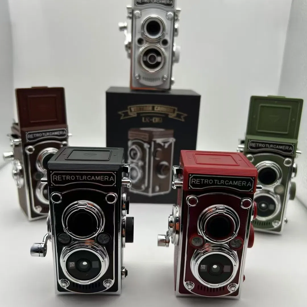 Retro Double-Lens Reflex Camera Manual Joystick Simulation CCD Mini Camera