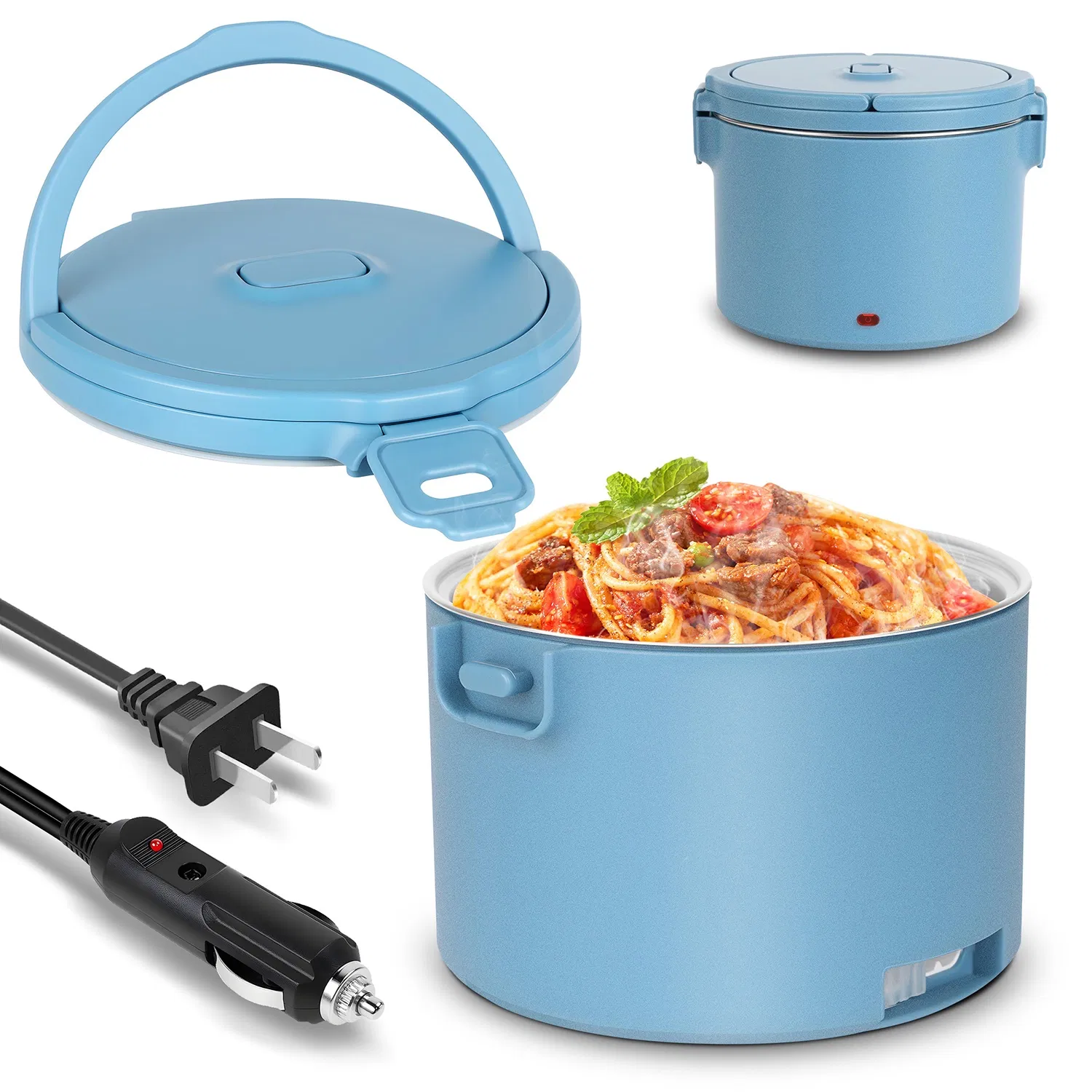 Портативный электрический ланч-бокс 1.5 л с подогревом