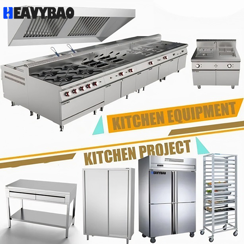 Heavybao One Step Solution Compact Design Luxurious Modern Commercial Kitchen Equipment