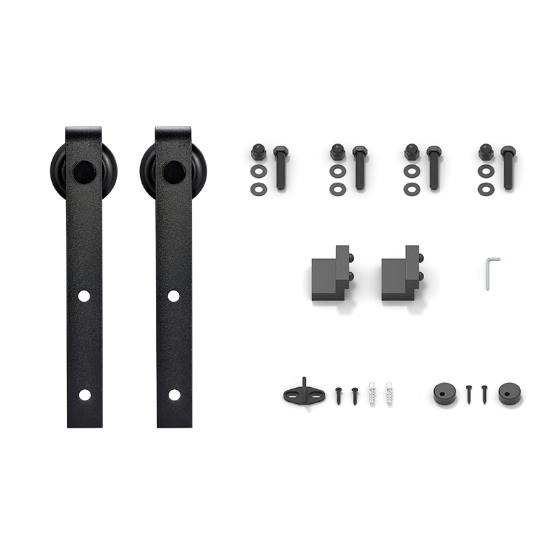 Factory Carbon Steel Rail for Barn Doors Pocket Sliding Door Hardware Kit