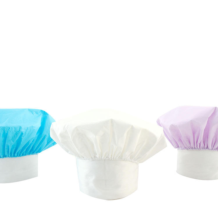 Needle Cotton 50%Viscose 50% Polyester 50g PE Film Waterproof Hotel Disposable Shower Cap