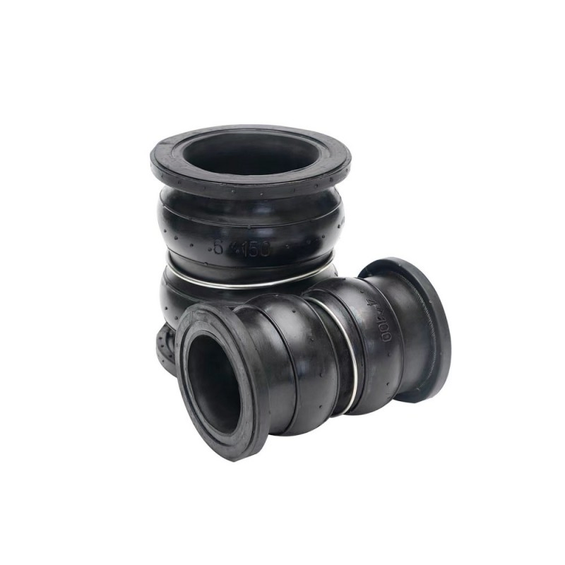 Double Sphere Flexible High Pressure Rubber Expansion Bellow Joint with Steel Iron Forged Connector Water Application Head