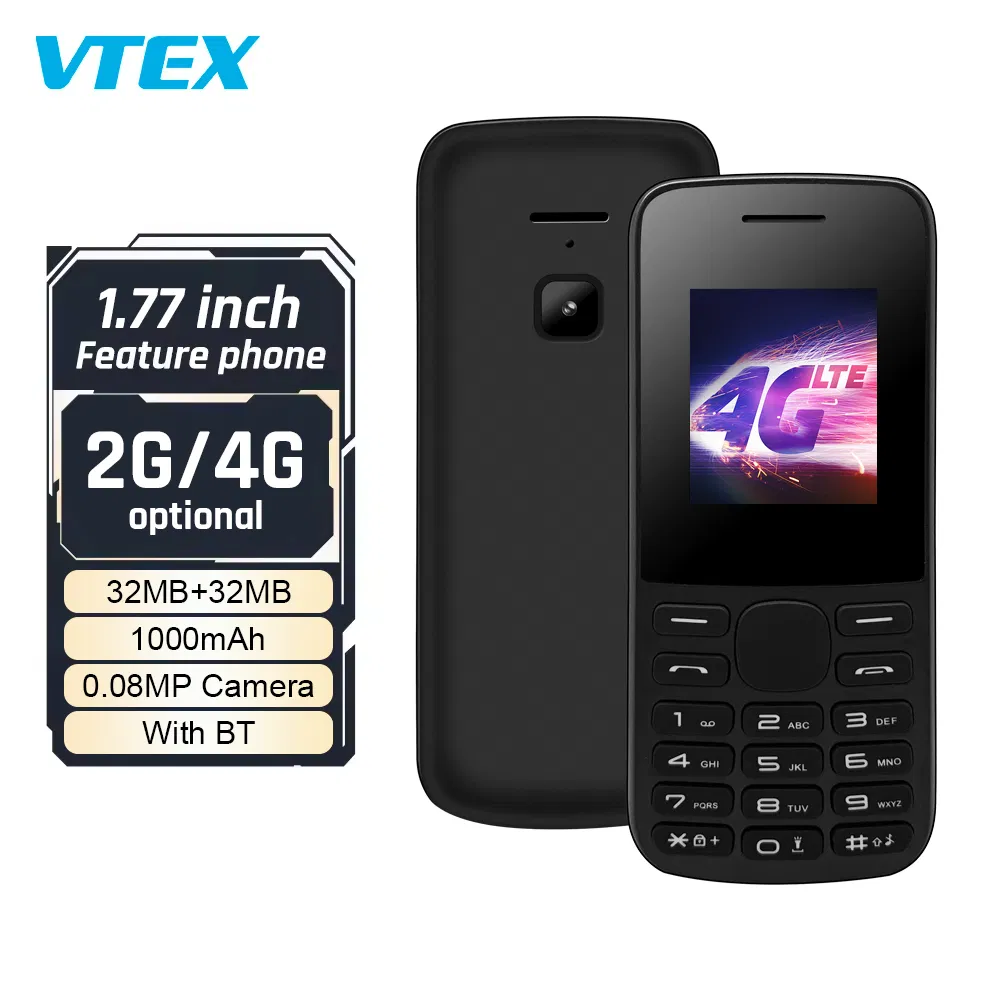 Кнопочный телефон 4G VK-215X, 1.77 дюйма