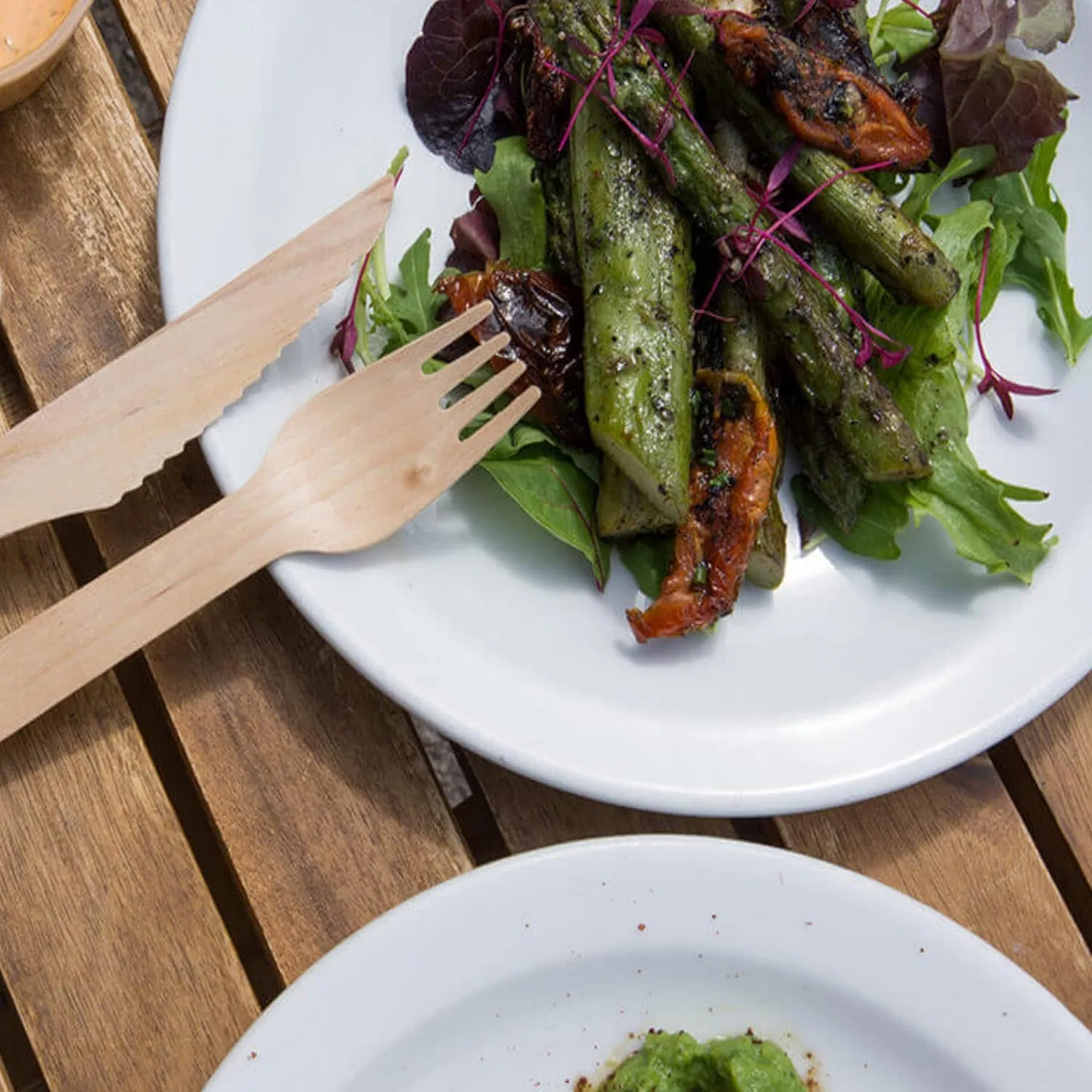 Eco Friendly Natural Compostable Biodegradable Utensils Disposable Forks Knives and Spoons