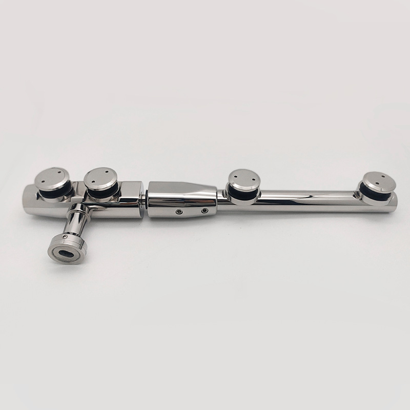 Modern Stainless Steel Side Panel Over Panel Pivot Fittings Accessories for Glass Door