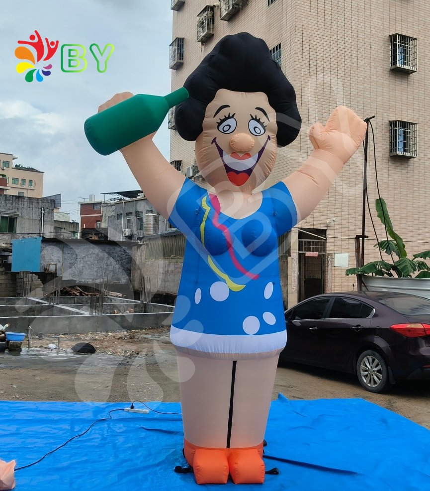 Popular Inflatable Colored Sarah Is Especially Suitable for Theme Parties Big Holland Cartoon Inflatable Sarah Balloon for Sale