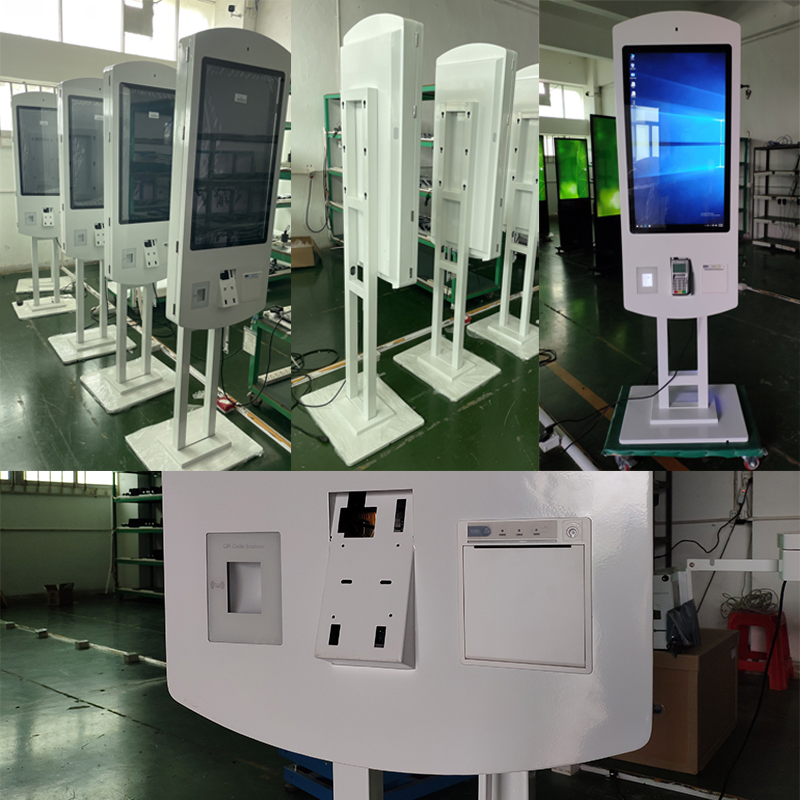 Aiyos 32 Inch Automatic Ordering Self Service Touch Screen Payment Kiosk with Ticket Printer for Mcdonald′ S/Kfc