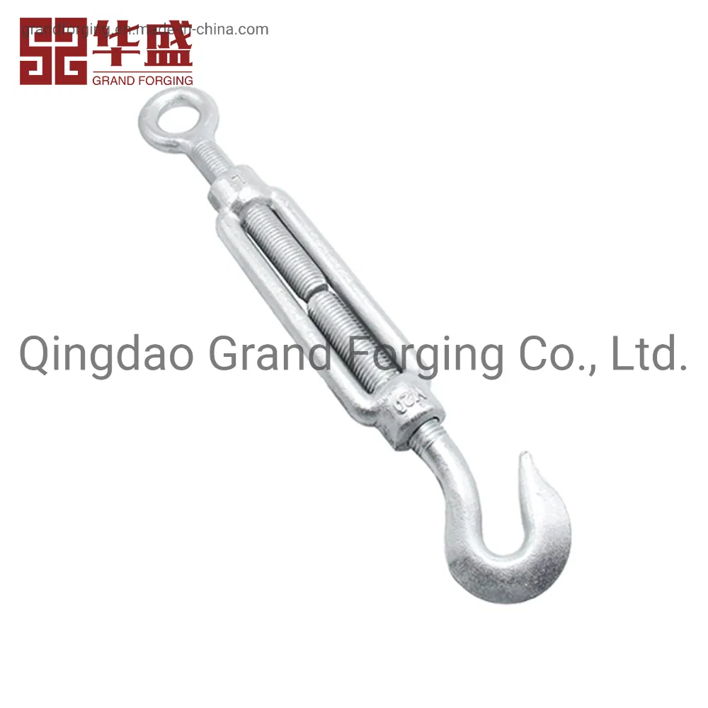 Factory DIN1480 Drop Forged Galvanized Turnbuckle Eye&Hook