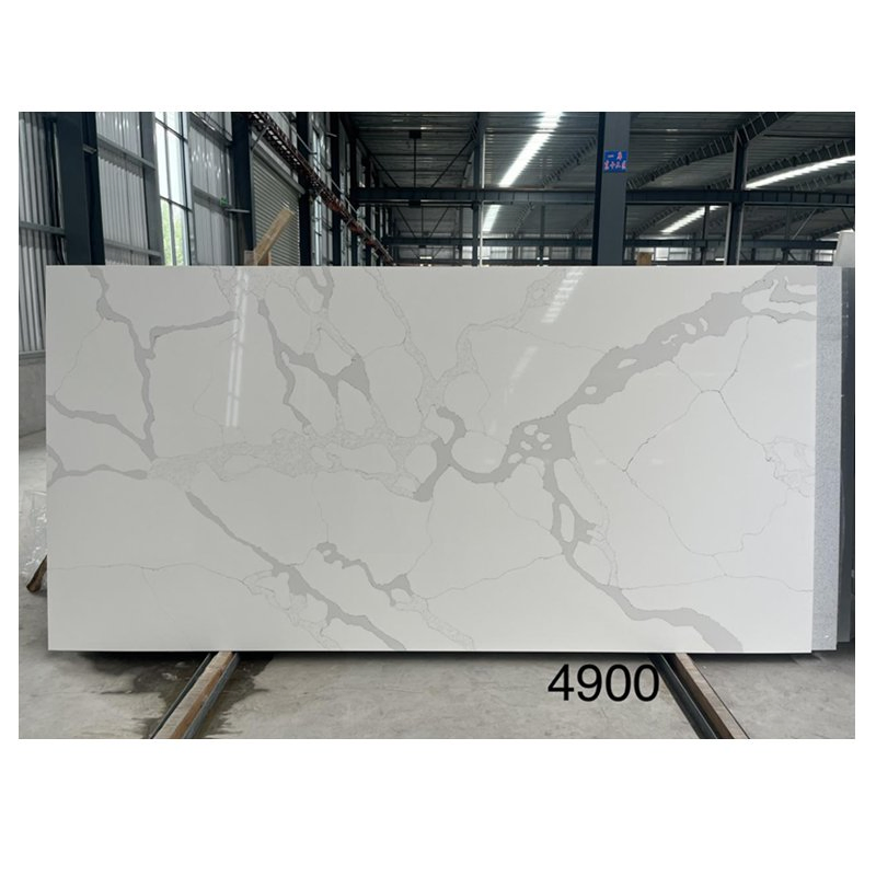Reconstituted Artificial Stone Polished Countertops Kitchen Work Top Stone Quartz