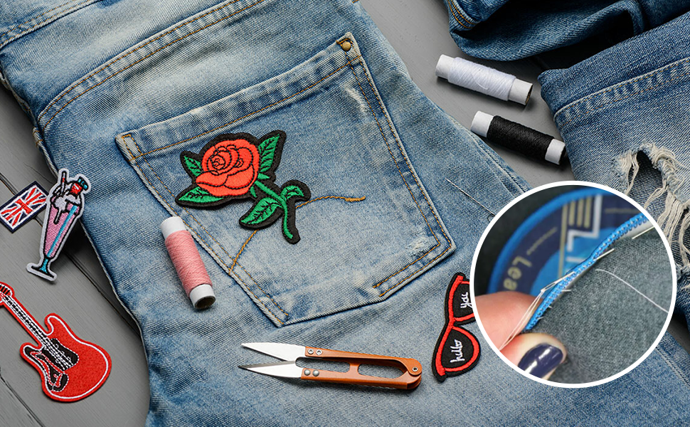 Нашивка вышитая термоклеевая с логотипом для кепки рюкзака