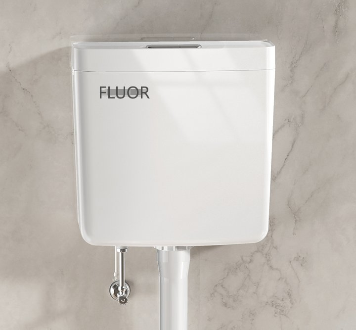 Fluor Toilet Flush Tank Set Plastic Dual Flush Cistern Bathroom Fitting