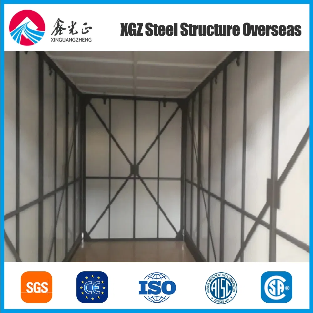 China Elegant Blue Modular House Container-House with Spacious Living Spaces