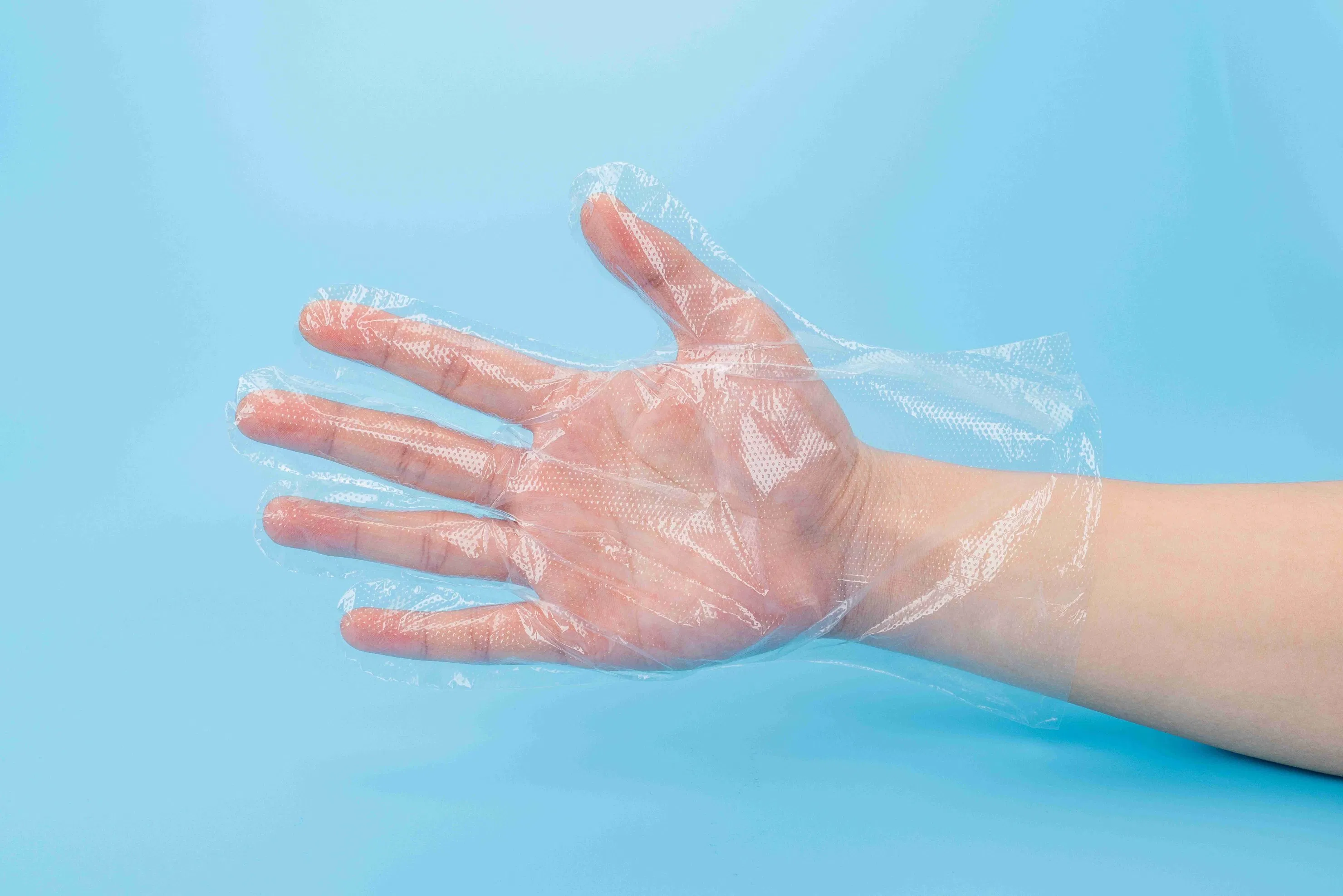 Wholesale Transparent Disposable PE Gloves Factory/Kitchen/Restaurant Non-Toxic Odorless Food-Contact Plastic Gloves