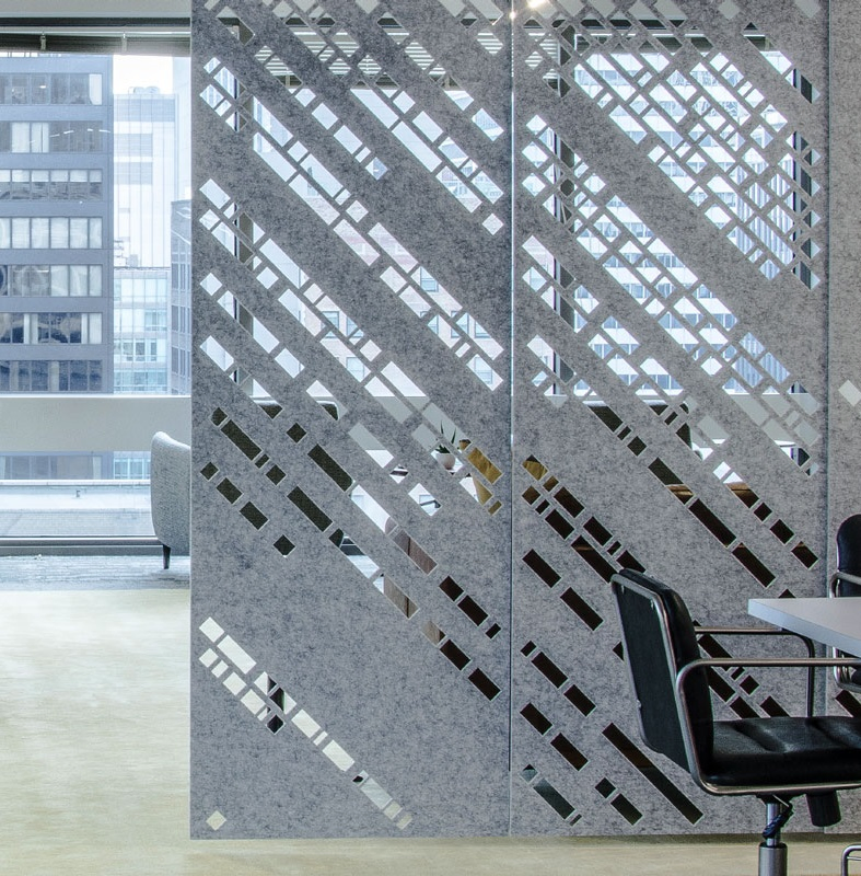 CNC Cutting Soundproof Polyester Fiber Partition for Room Divide