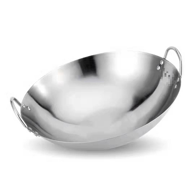 Kitchenware Stainless Steel Wok Pan China Made Factory Wok