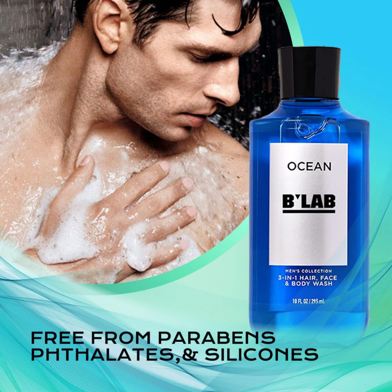 Best Selling Men Hydrating 3 in 1 Hair Body and Face Wash