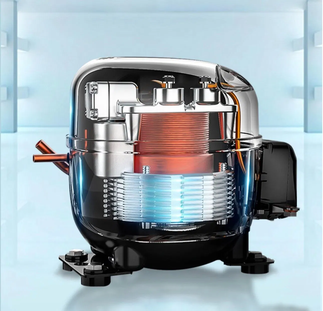 Advanced 12/24V DC Compressor with High Cop for Cooling