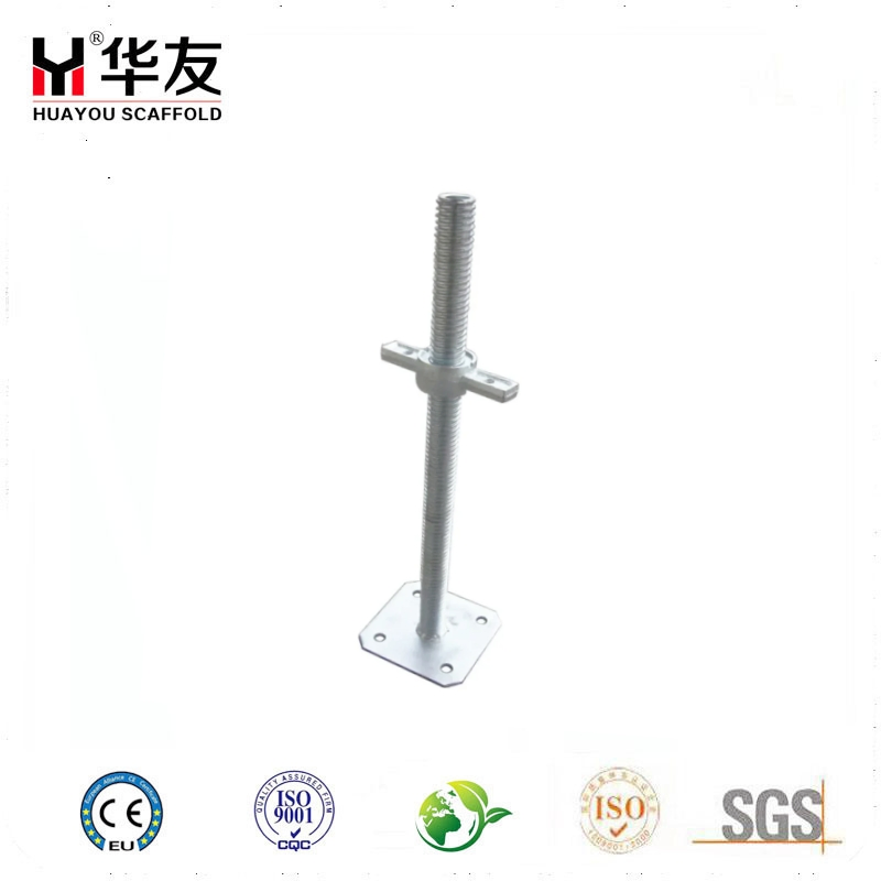 Galvanized Scaffolding Adjustable Base Jack Scaffold Universal Screw Jack Base for Sale