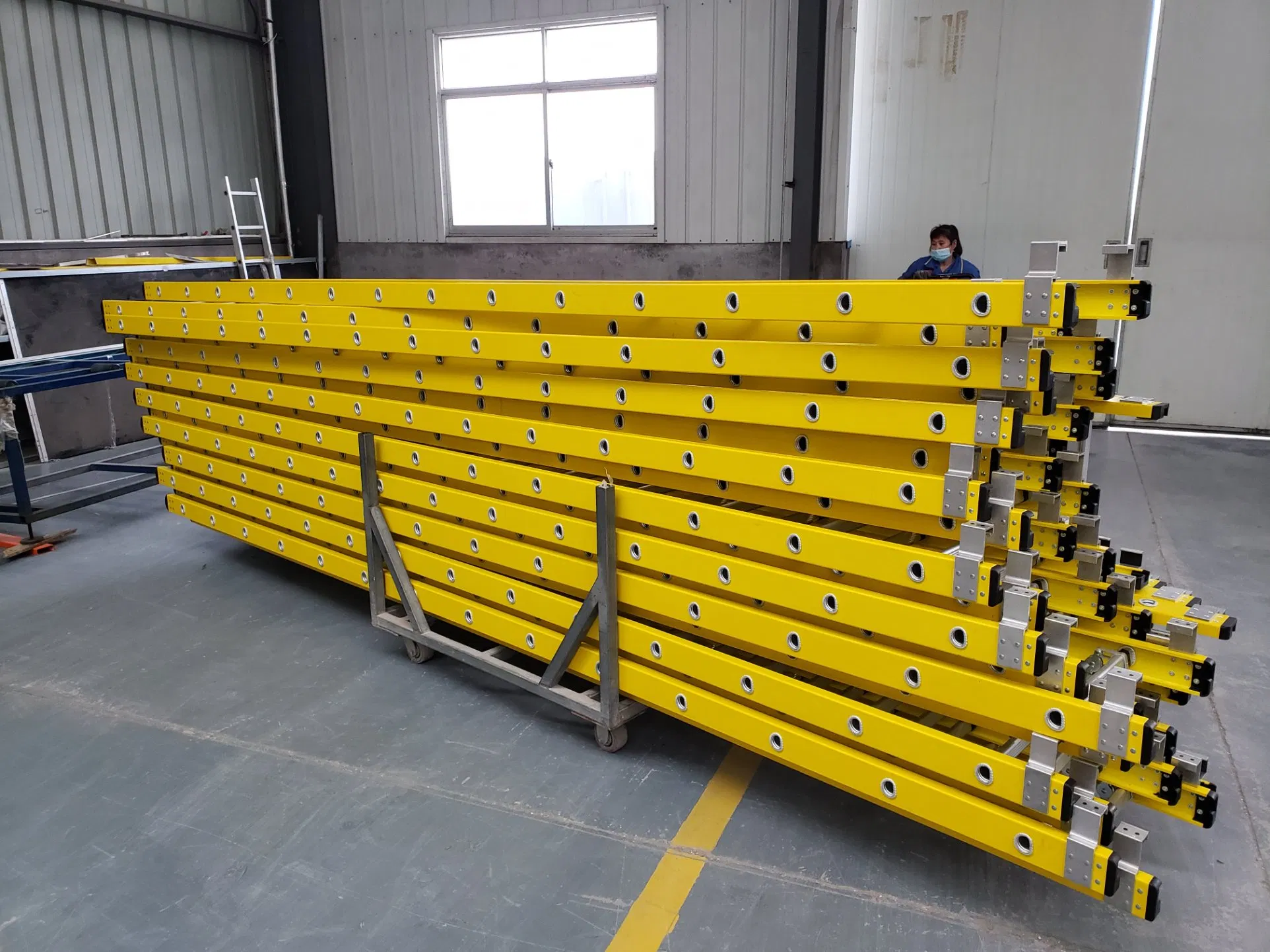 6m Height FRP Light Weight Ladder Extension Fiberglass Ladder / Step Ladder