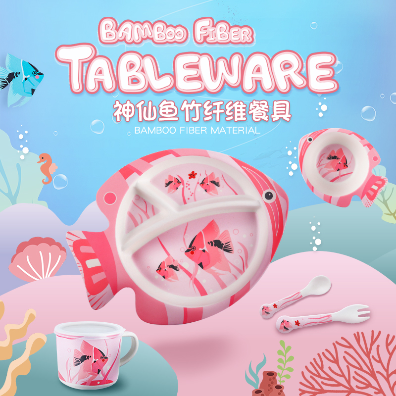 Aohea Osm Luxury Tableware Compartments Wholesale Baby Feeding Set Suction Bowl Spoon Dinnerware Supplies for Kid Dining Child Baby Silicone Spoon Set
