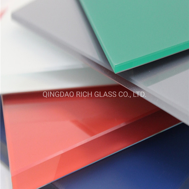 Custom Color Back Painted Silk Screen Printing Glass for Furniture and Office Partition