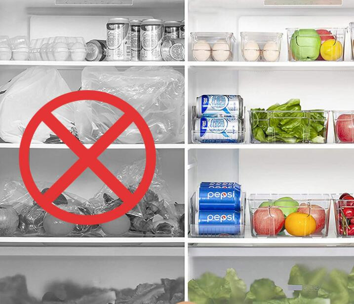 Kitchen Can Organizer Storage Organizer, Fridge & Freezer Organization (Clear)