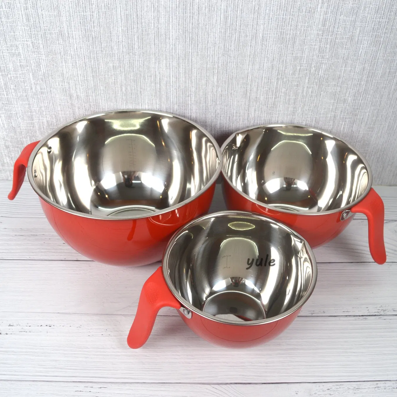 High Quality Factory Wholesale Colorful Bowl Stackable Stainless Steel Mixing Bowl Multifunctional Kitchenware