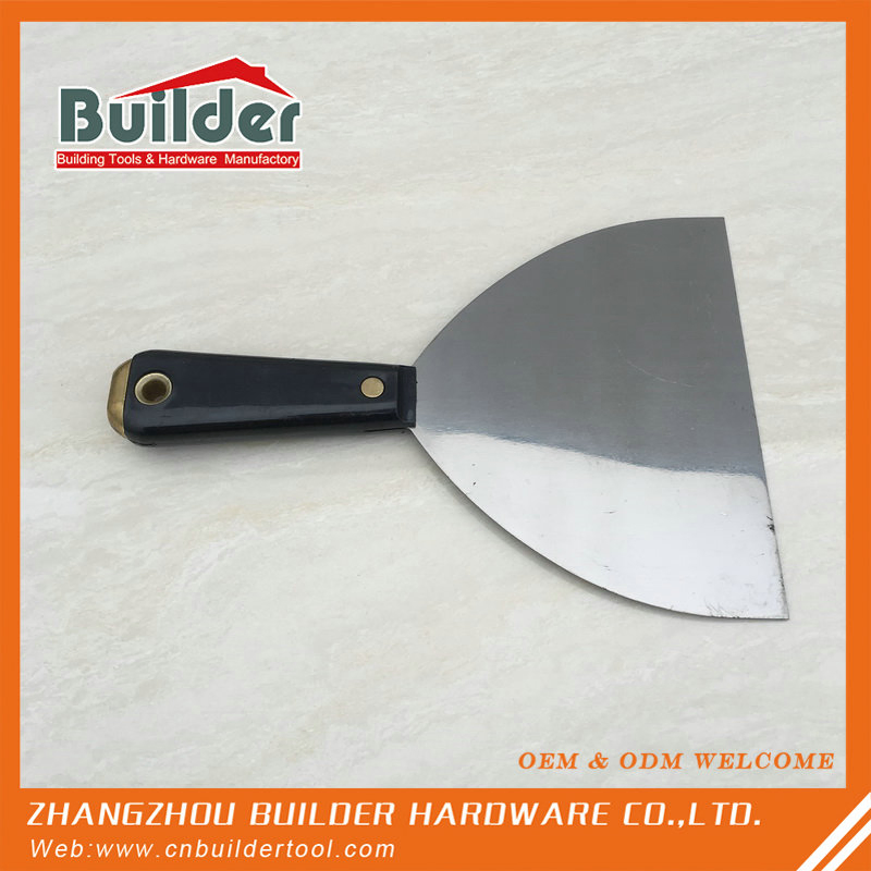Drywall Hand Tools Stainless Steel Wall Scraper Putty Knife with Plastic Handle
