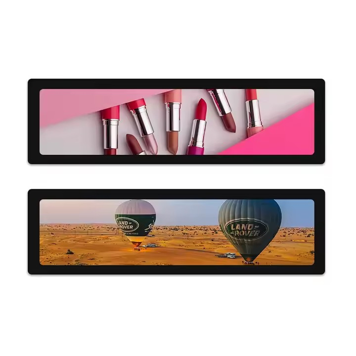 LCD Ultra Wide Shelf Advertising Shelf Digital Screen Bar Advertising Screen Stretched Bar LCD Display Screen