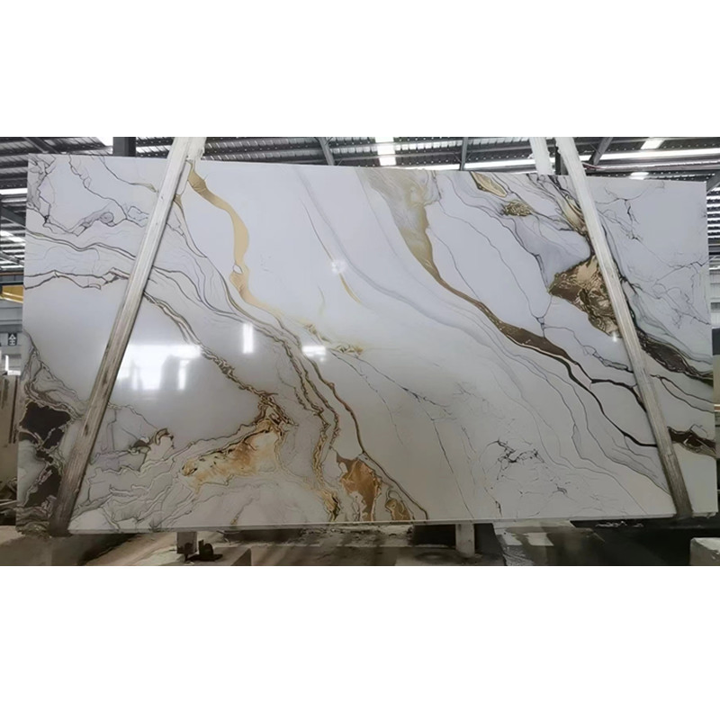 Polished White/Yellow Syntheic Translucent Marble Indoor Decoration Artificial Onyx