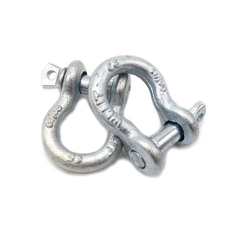 Shackle, High Quality Riggings Large D Type Galvanized BS3032 Large D Shackle M20 M28 16mm, ISO9001: CE
