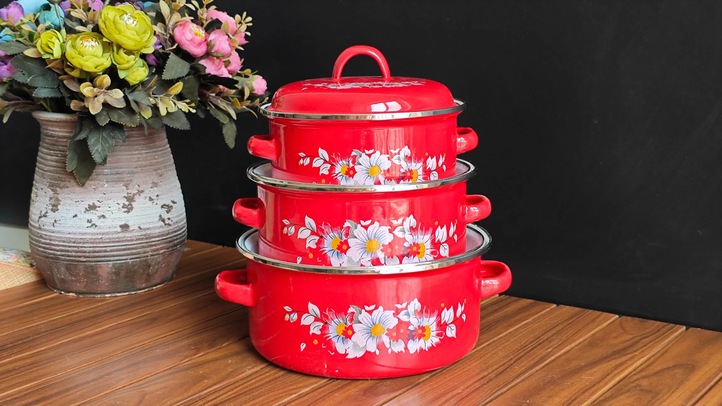 Enamel Casserole Set- Art No. 111ED