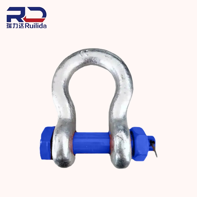 Us Type Bow Shackle with Safety Pin Galvanized