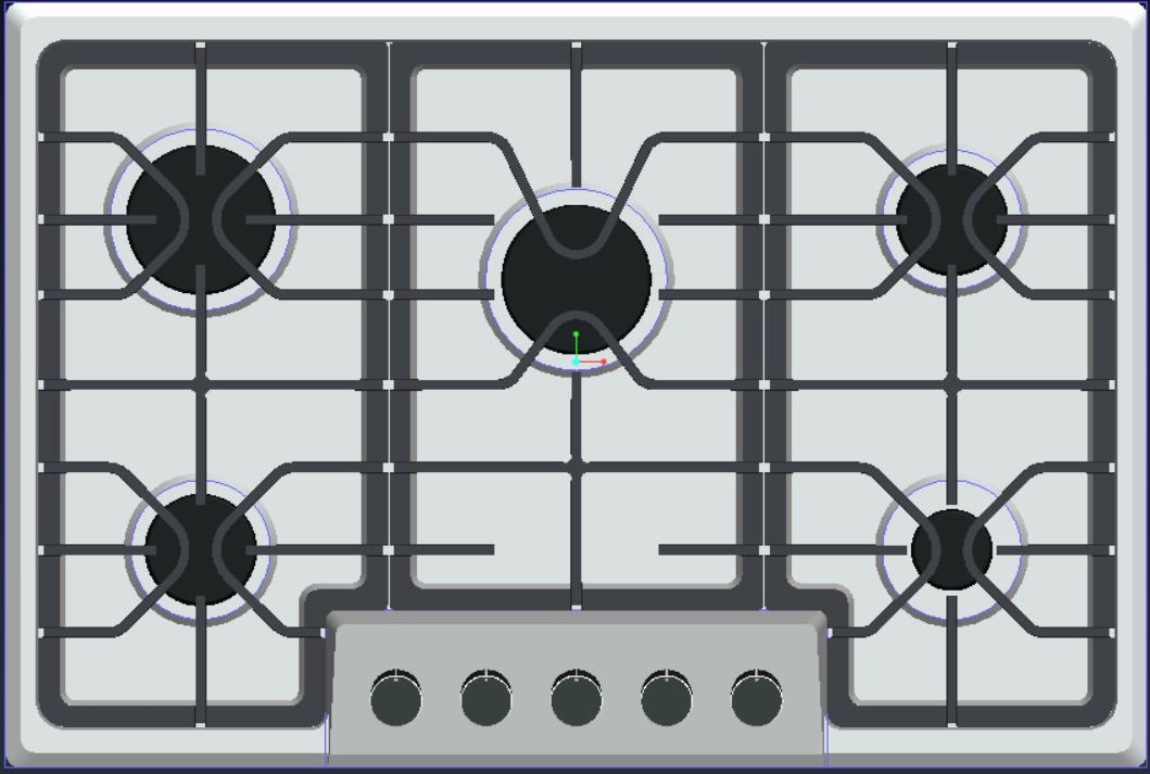 ETL Certificate with Sabaf Origilan Burner Built in Gas Hob & Cooktop (JZS75014)