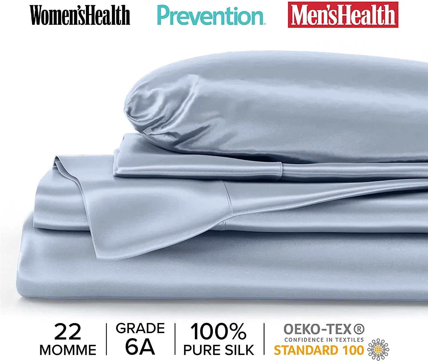 Customs Hot Sale Nature Mulberry 100% Silk Bedding Set 4 PCS Pure Silk Home Product