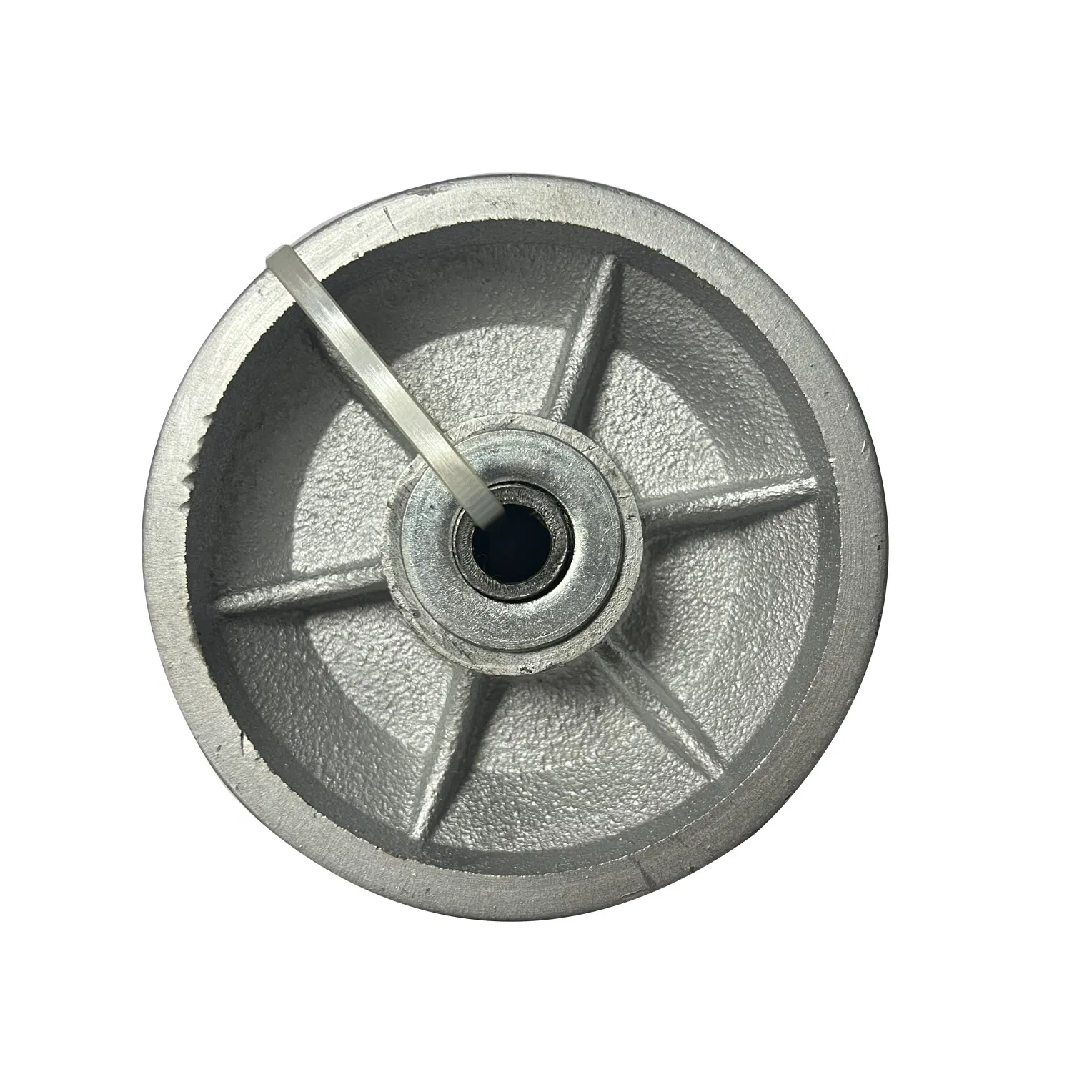 4-Inch Heavy-Duty V-Groove Pig Iron Wheel
