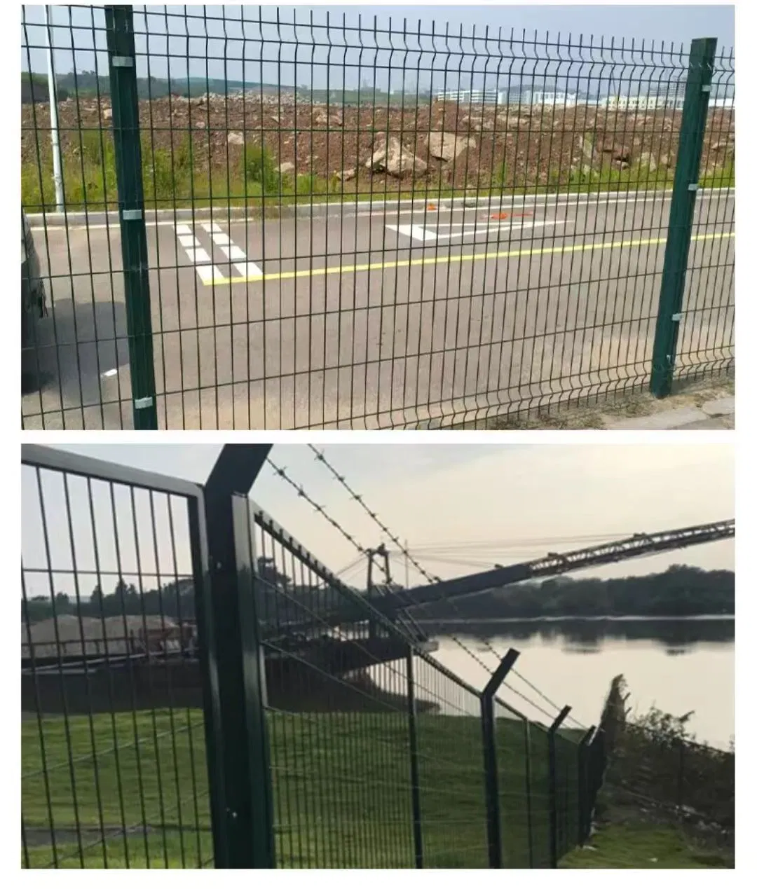 Factory Supply Powder Coated Mesh Welded Mesh Fence Airport Fence