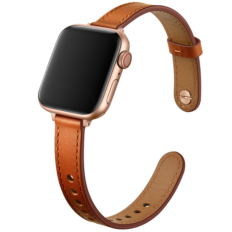 China Wholesale Good Quality Genuine Leather Watch Straps Apple Watch Bands for Women