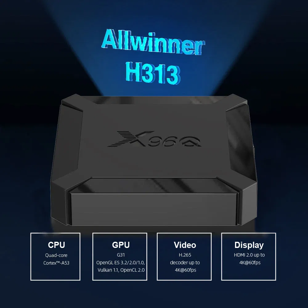 Wholesale X96q Android TV Box Custom Firmware OEM 4K Smart Set-Top Box