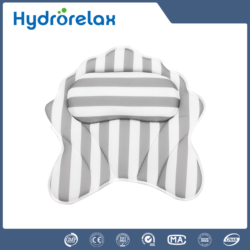 Waterproof Polyurethane Foam Star Shape SPA Bath Pillow with Suction Cup