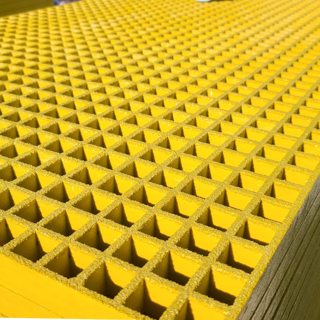 FRP Grating Molded Fiberglass Yellow 38mm