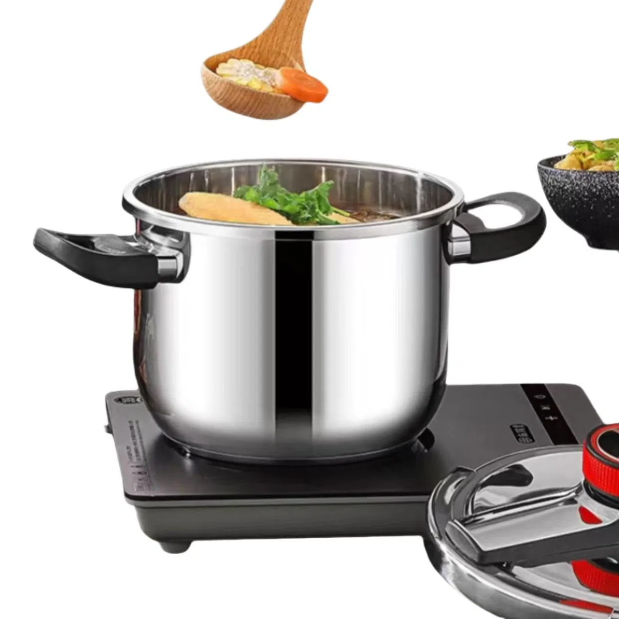 Eco-Friendly Green High Pressure Cooker for Home & Commercial Use