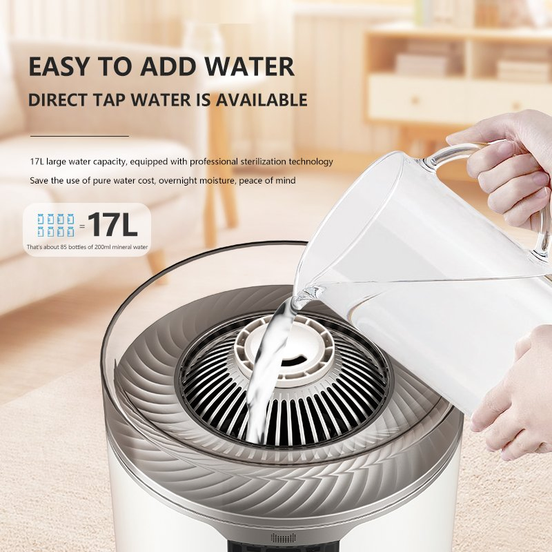 17L Top Filling Ultrasonic Cool Mist Humidifier Air Purifier Aroma Spraer