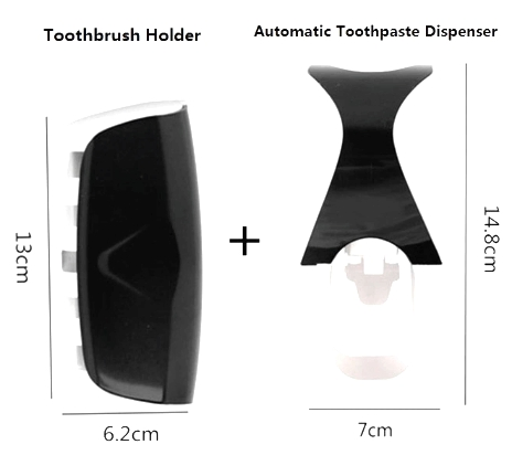 Best Selling Gift B536 Automatic Toothpaste Dispenser 5 Toothbrush Toothbrush Holder Rack