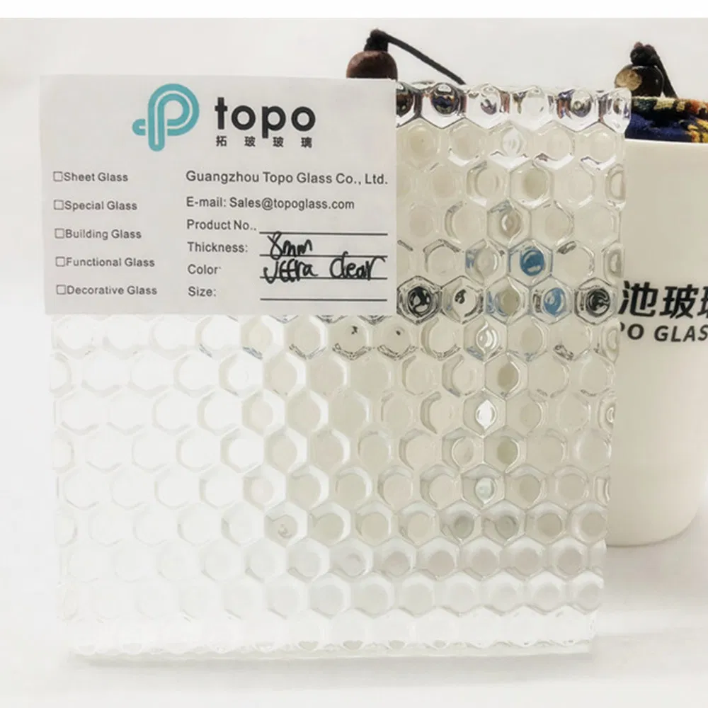 Guangzhou 5mm Laminated Tempered Night Pearl Patterned Glass (CP-TP)