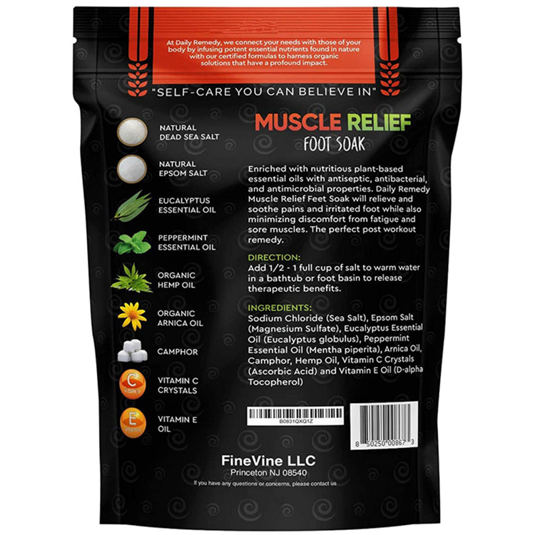 OEM Foot Soak with Epsom Salt for Soothe Foot Aches & Muscle Pain