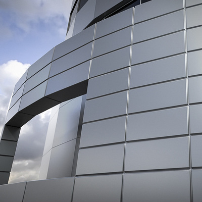 Grey PVDF Coating Aluminum Composite Panel Facade Material ACP