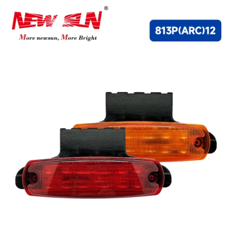 LED Truck Trailer 12-LED Clearance and Side Marker Light with Bracket
