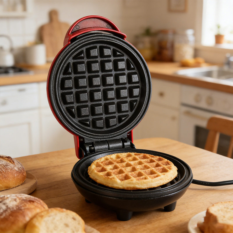 Hot Sale Waffle Maker Toaster Round Sandwich Maker Light Meal Machine Breakfast Machine