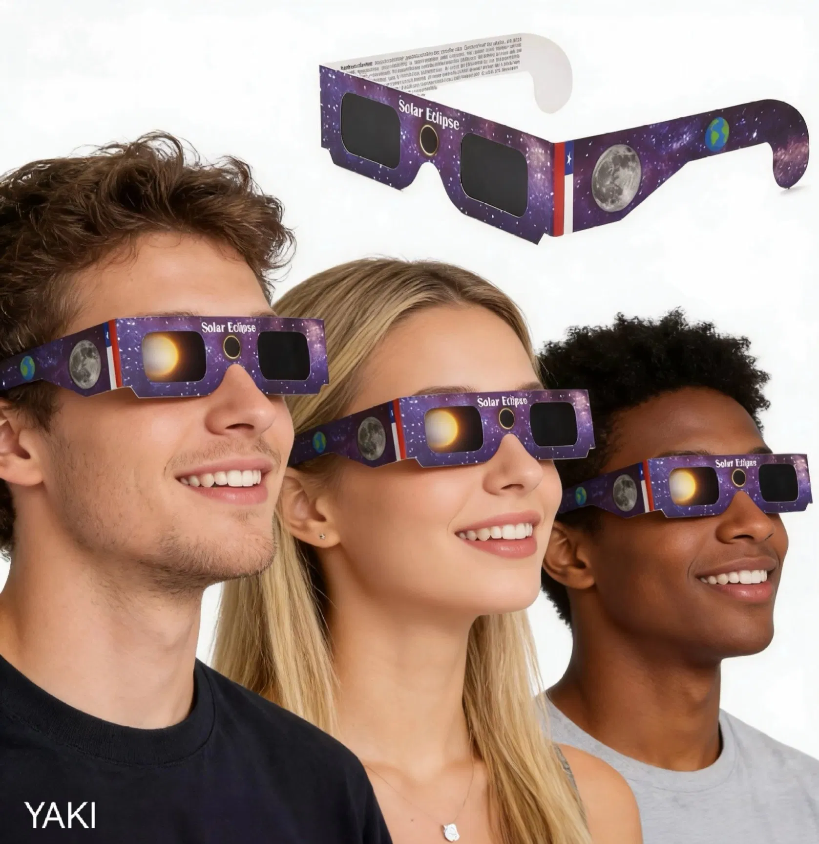 Portable Solar Eclipse Phone Lens Filter Reusable Paper Eclipse Smartphone Filter for Eclipse Protection